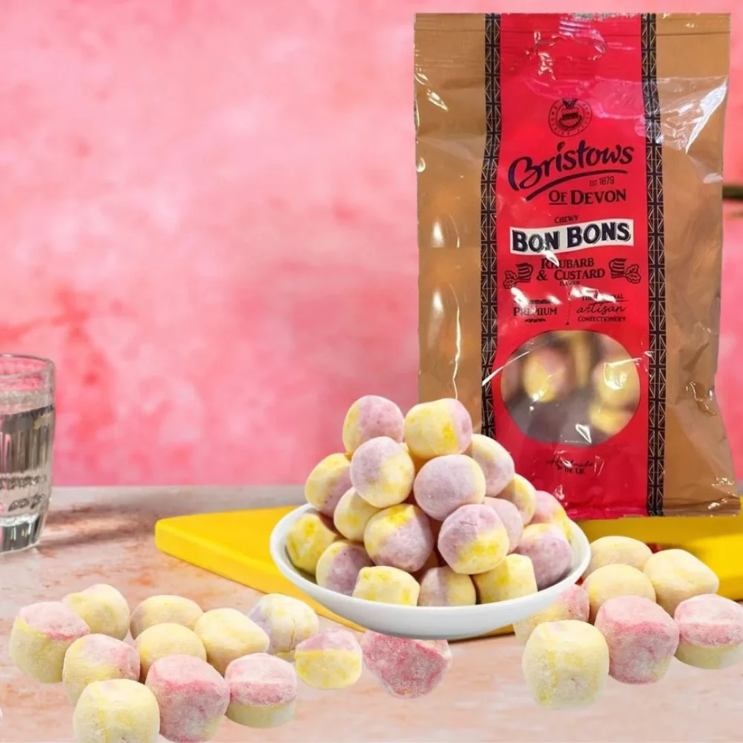 Bristows Chewy Rhubarb & Custard – 150g - Image 2