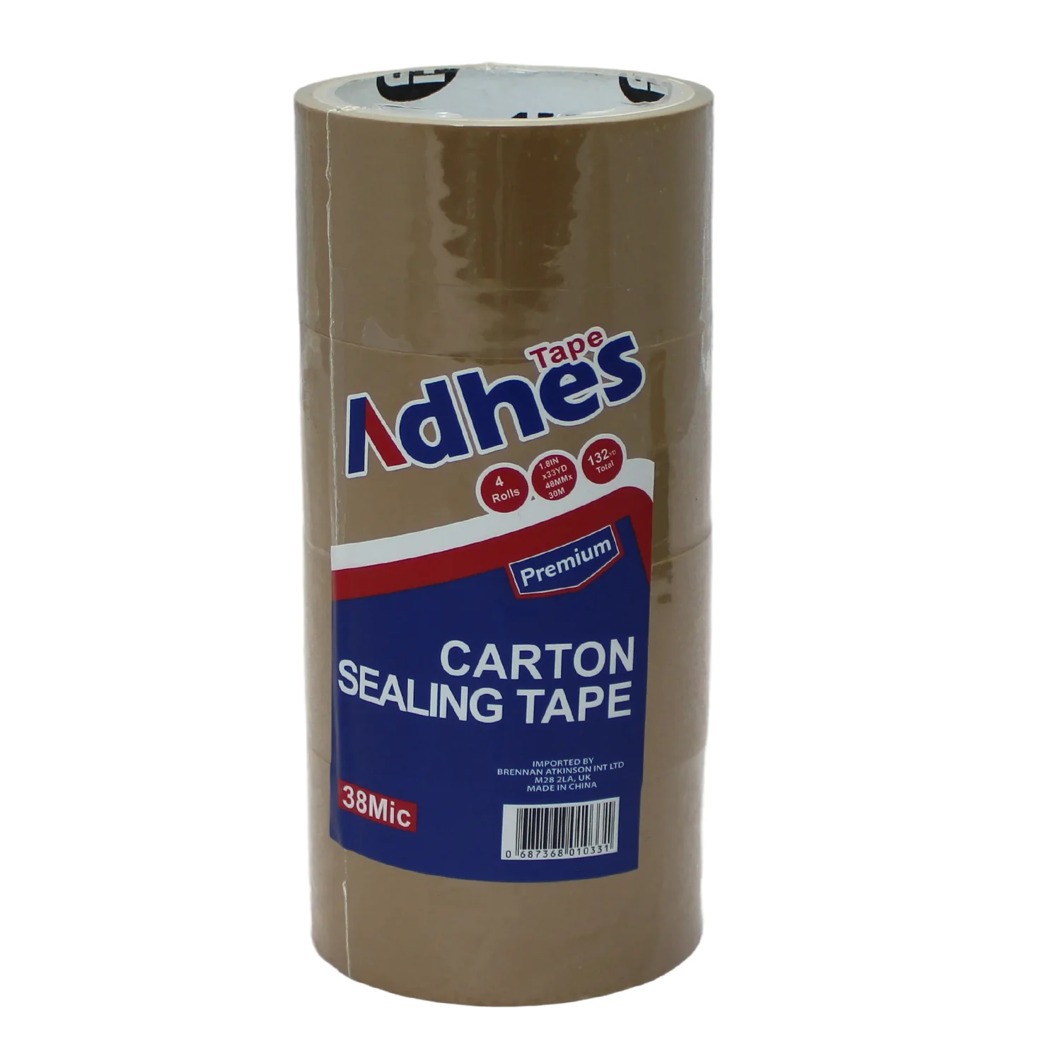 Brown Packing Tape – 48mm x 30m, 4 Pack