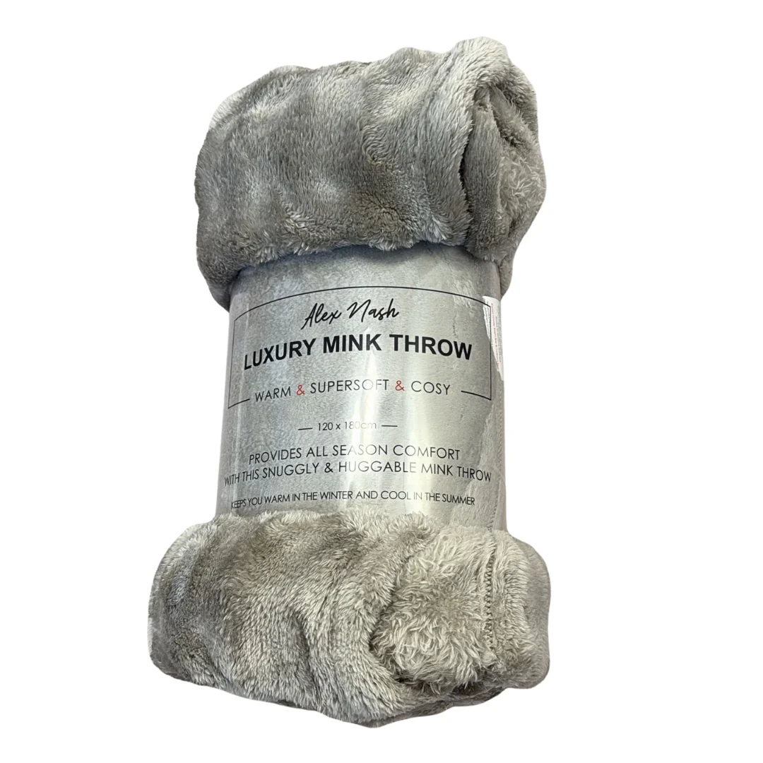Bubble Flannel Blanket – Taupe