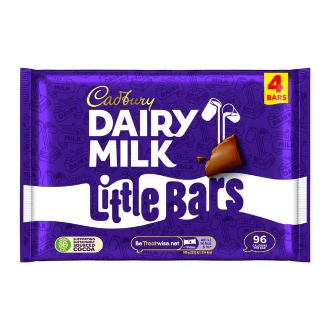 Cadbury Little Bars – 4 Pack (72g)