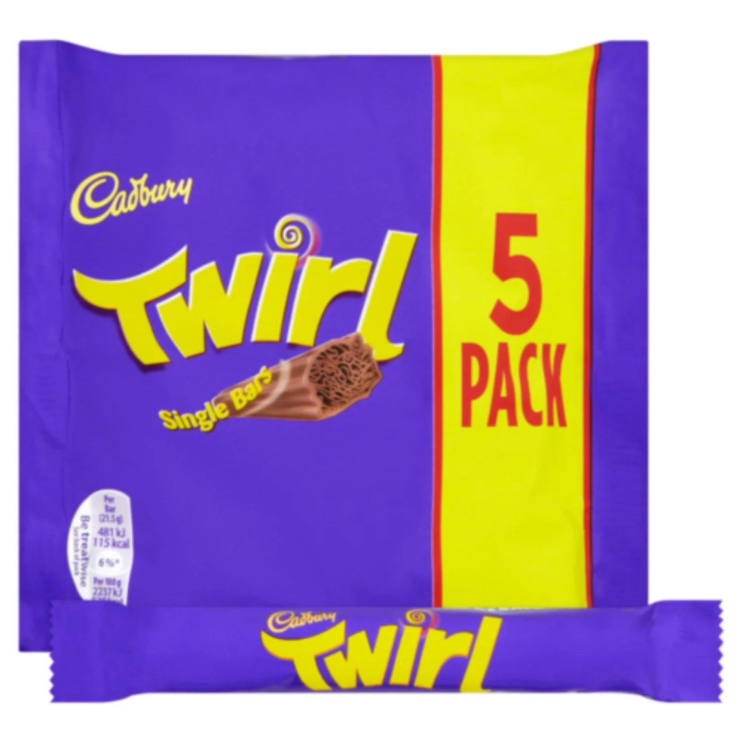 Cadbury Twirl Chocolate Bars 5 Pack