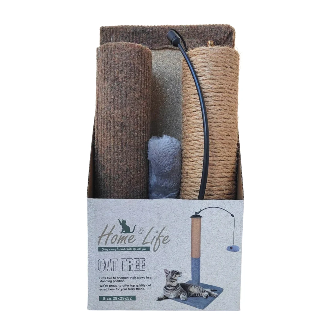 Cat Tree-2 Astd-Grey/Brown - Image 2
