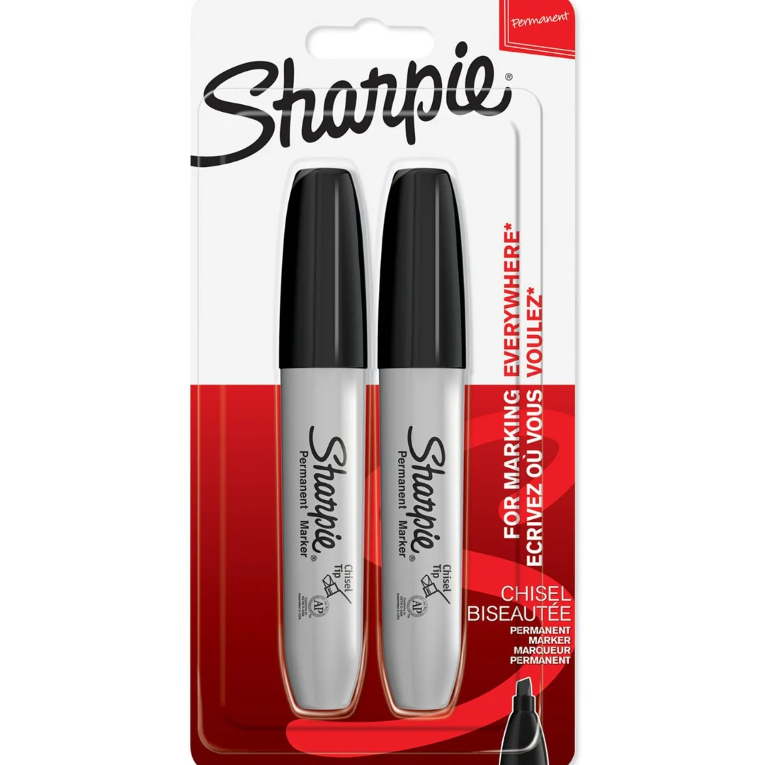 Chisel Tip Permanent Markers 2pk by Sharpie