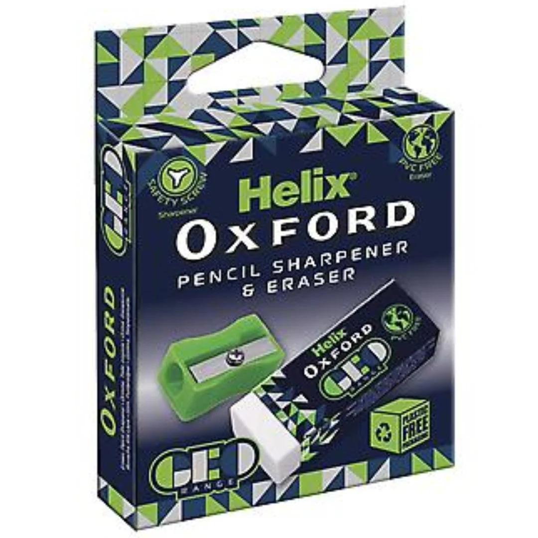 Clash Green Eraser & Sharpener by Helix