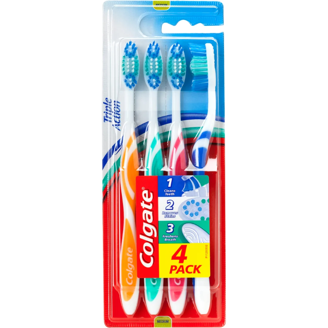 Colgate Medium Toothbrushes – 4 Pack