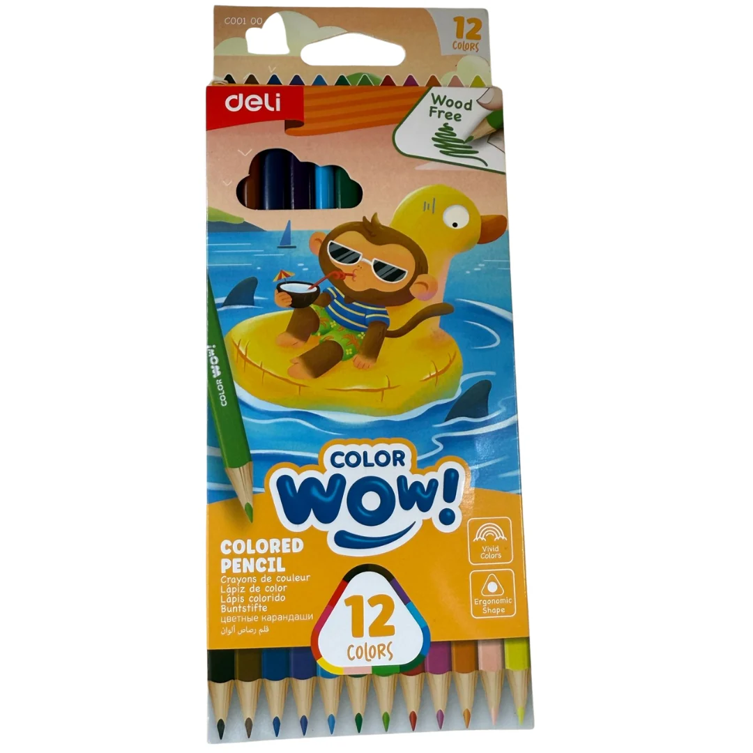 Color WOW 12 Coloured Pencils by Deli