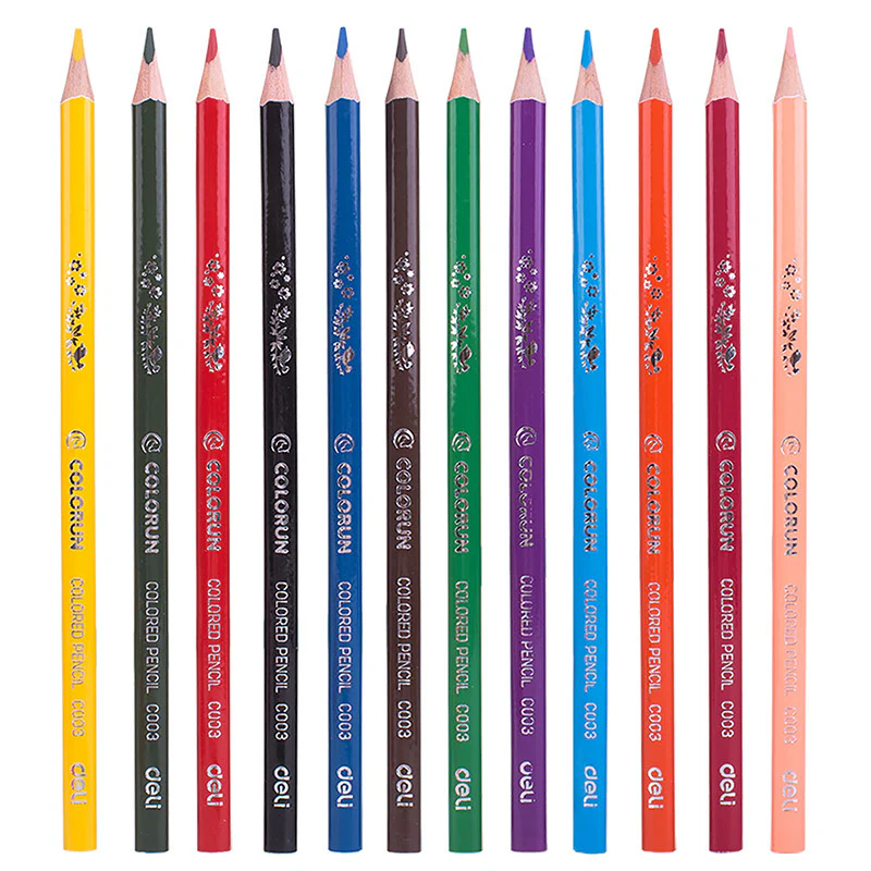 ColoRun 12 Coloured Pencils by Deli - Image 2
