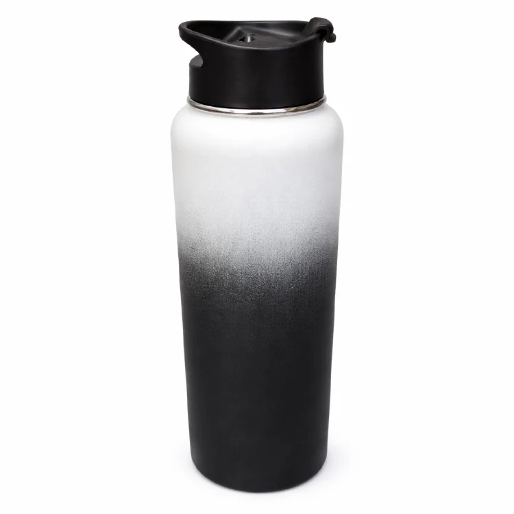 Colour Kitchen 1L Stainless Steel Bottle Black Ombre