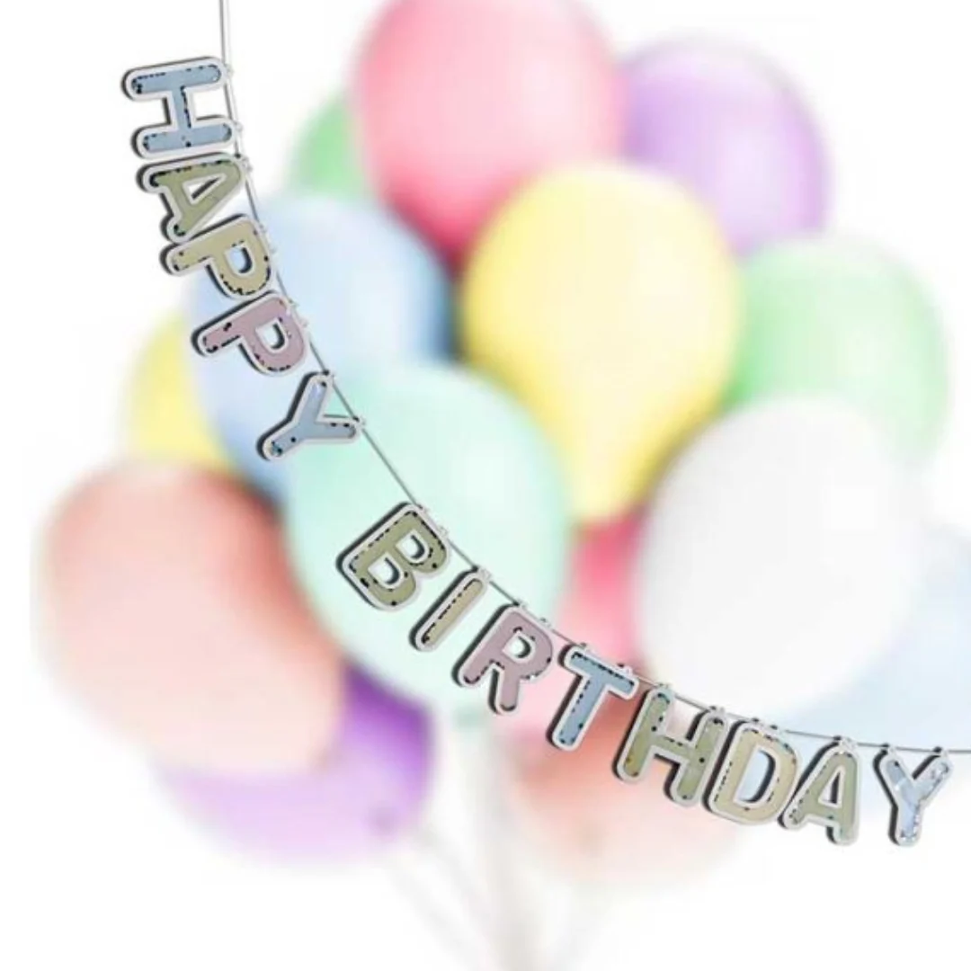Coloured Happy Birthday Bunting