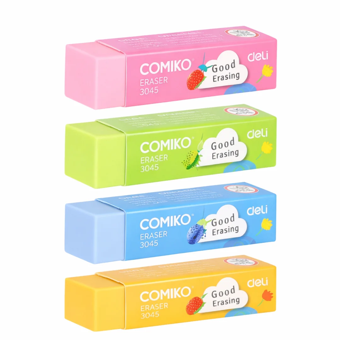 Comiko Eraser 4 Assorted Designs