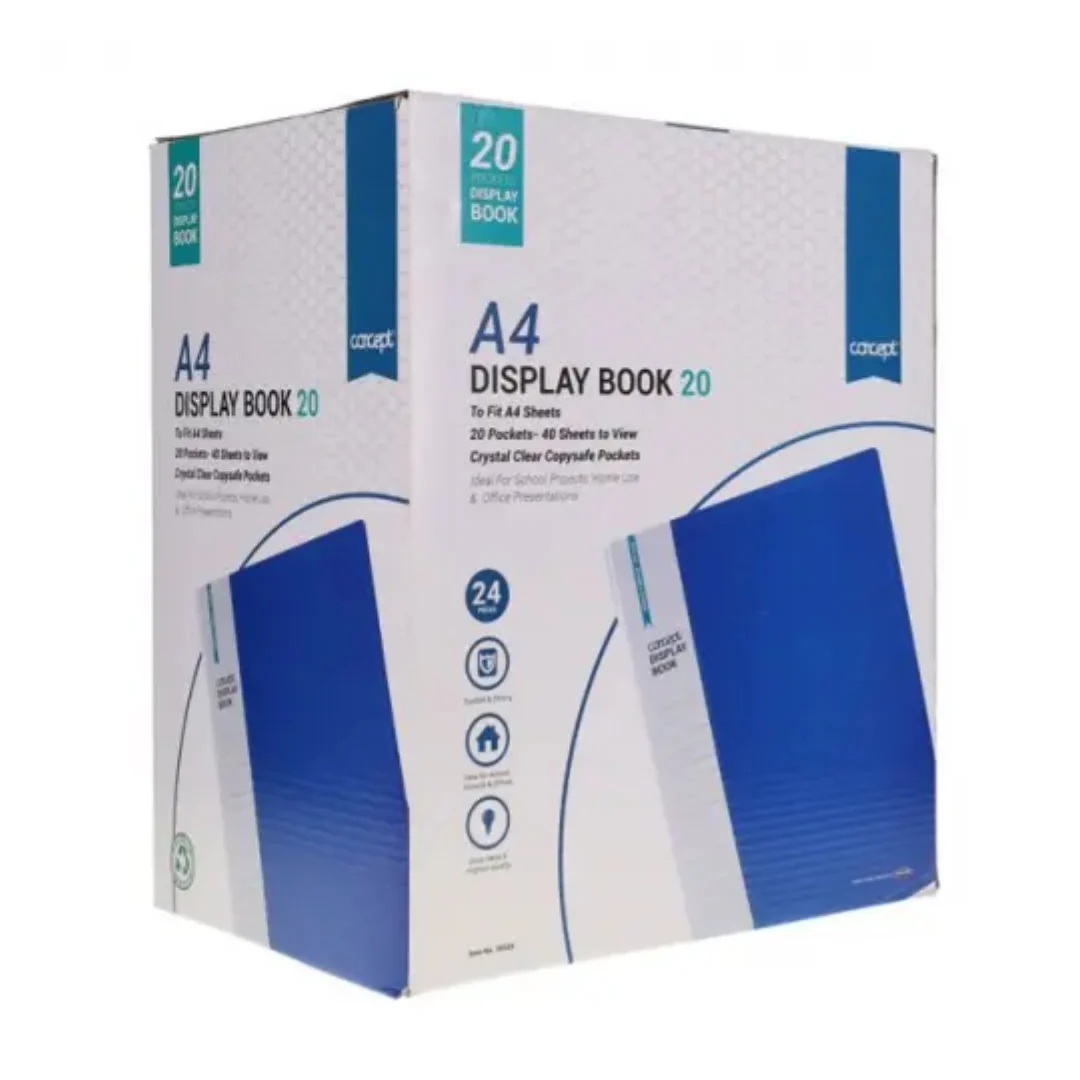 Concept A4 Display Book 20 Pocket