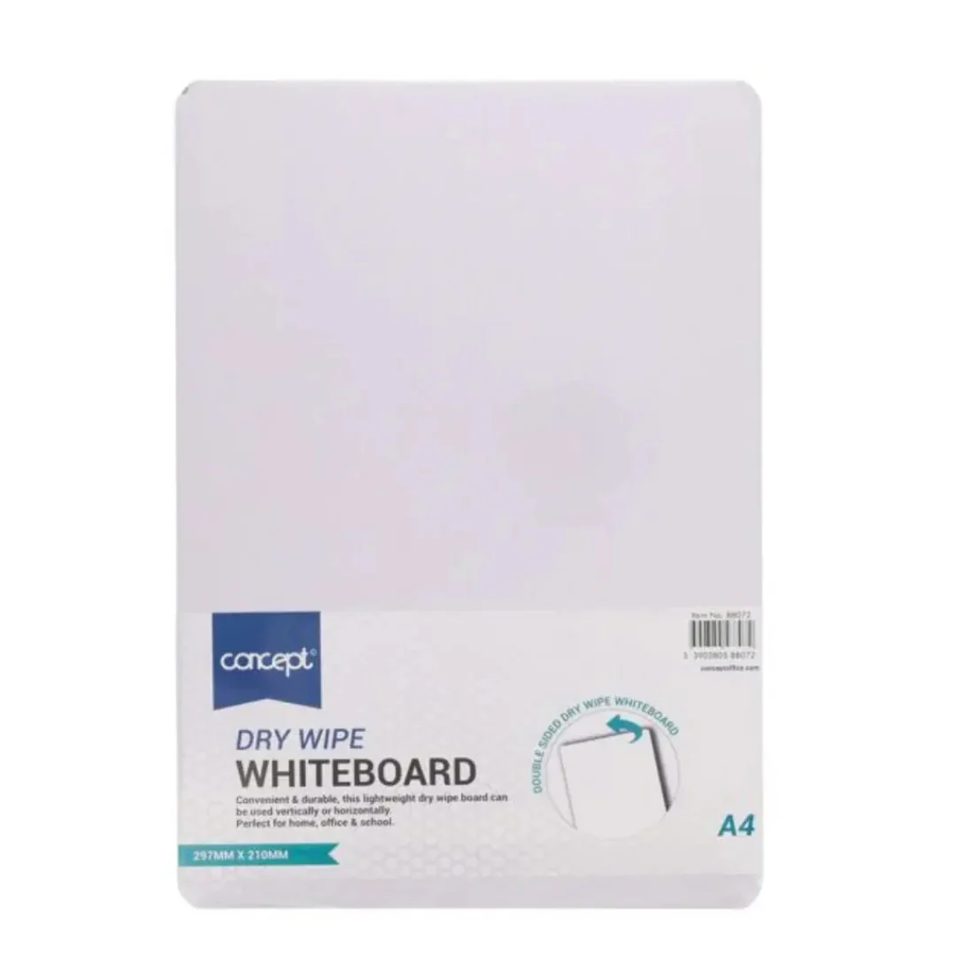 Concept A4 Dry Wipe Board – White