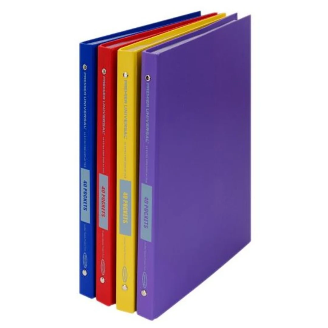 Concept A4 Extra Firm Display Book 40 Pocket Assorted