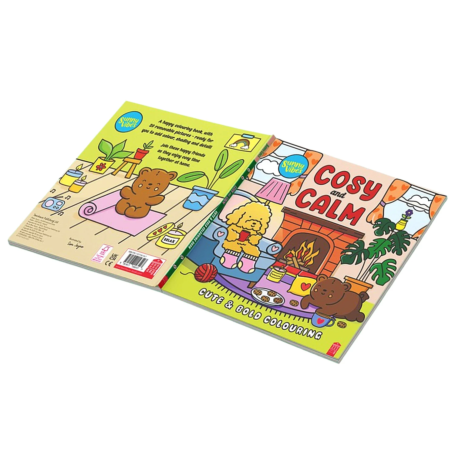 Sunny Vibes Cosy & Calm Colouring Book - Image 3