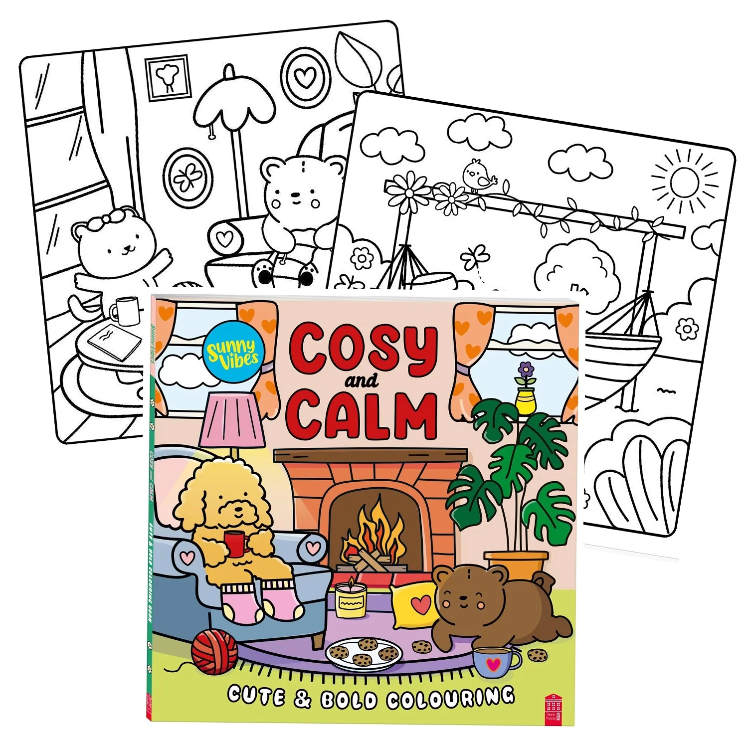 Sunny Vibes Cosy & Calm Colouring Book - Image 7