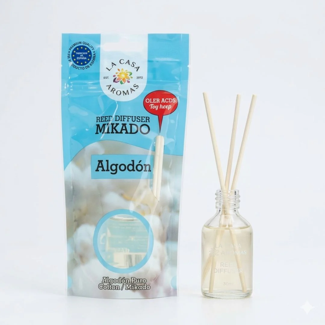 Cotton Reed Diffuser 30ml - Clean & Fresh Scent