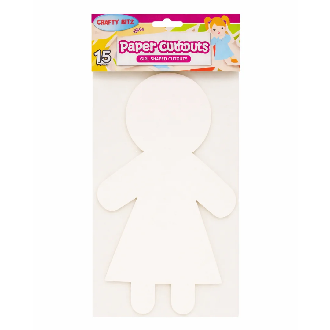 Crafty Bitz 15-Pack Girls Cutouts