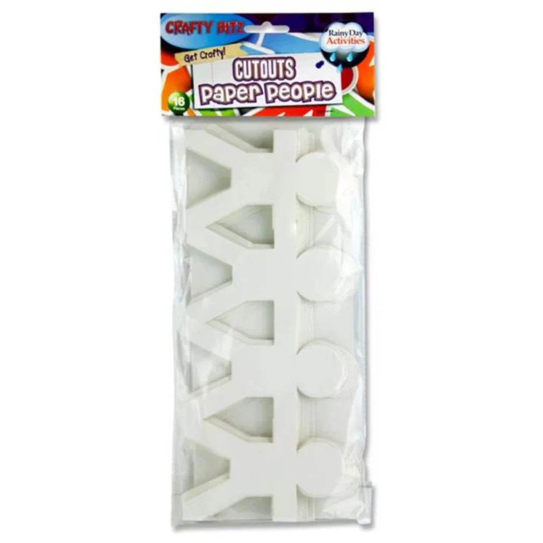 Crafty Bitz 16-Pack Paper People Cutouts