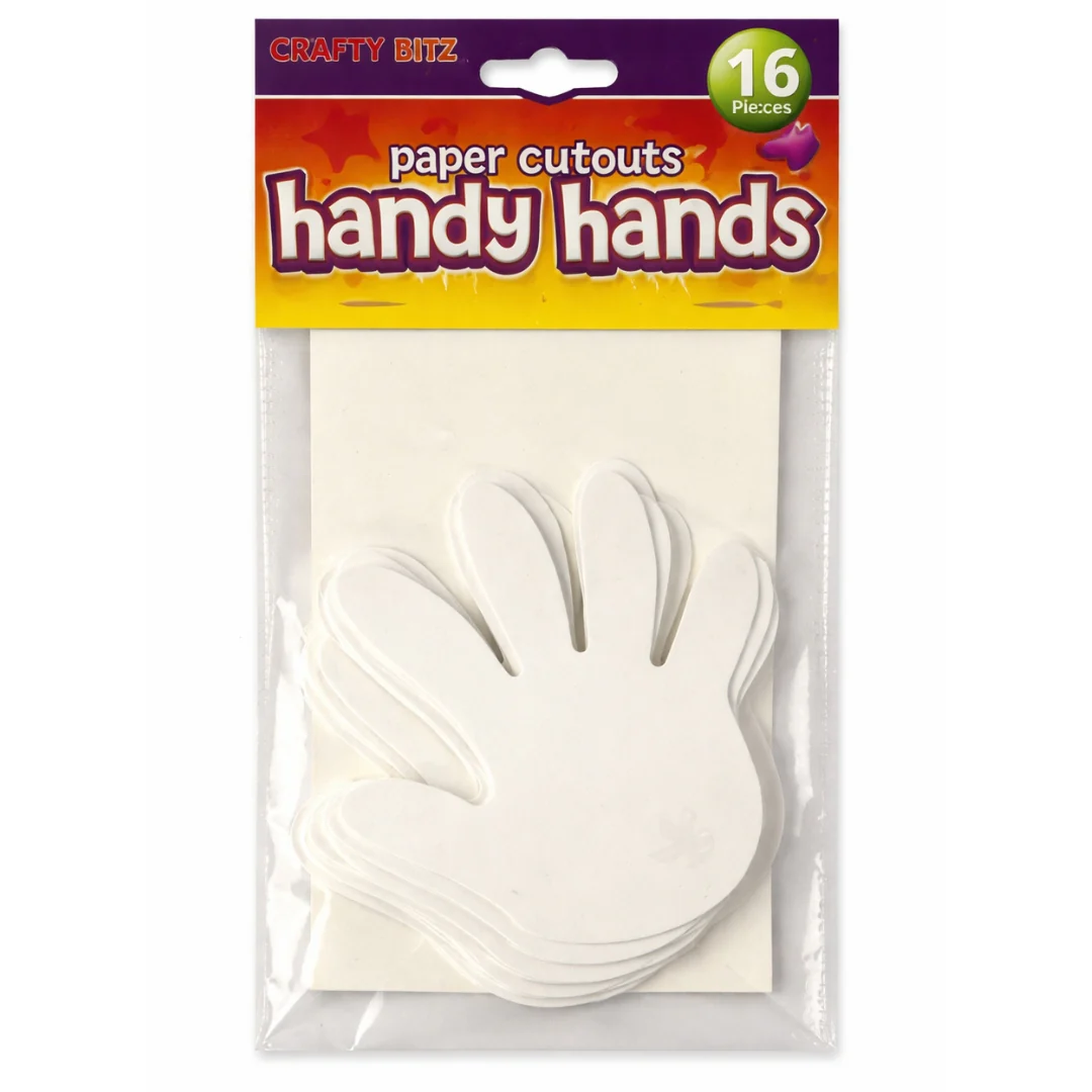 Crafty Bitz 16-Pack Hand Cutouts