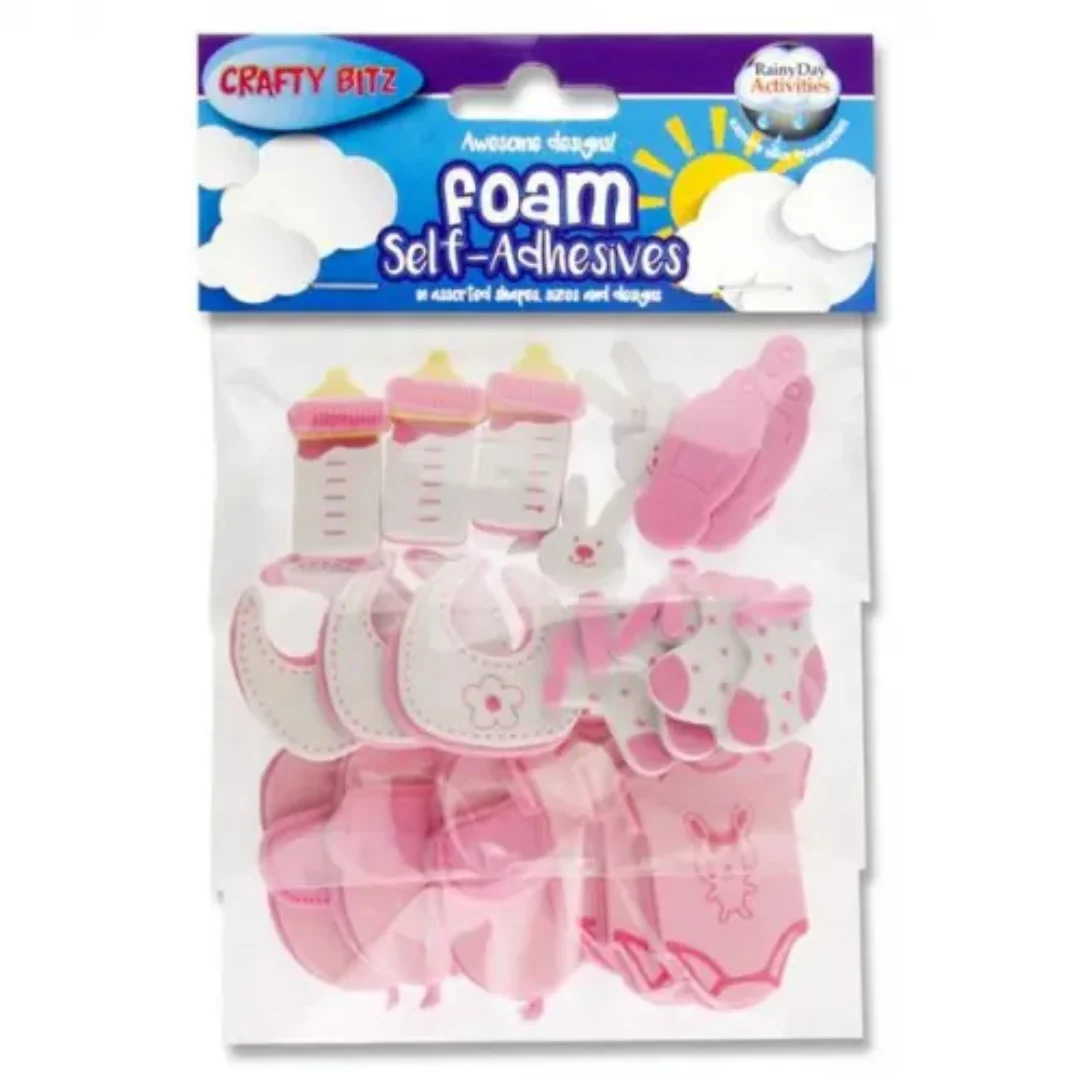 Crafty Bitz Assorted 3D Foam Stickers – Baby Boy & Girl - Image 3