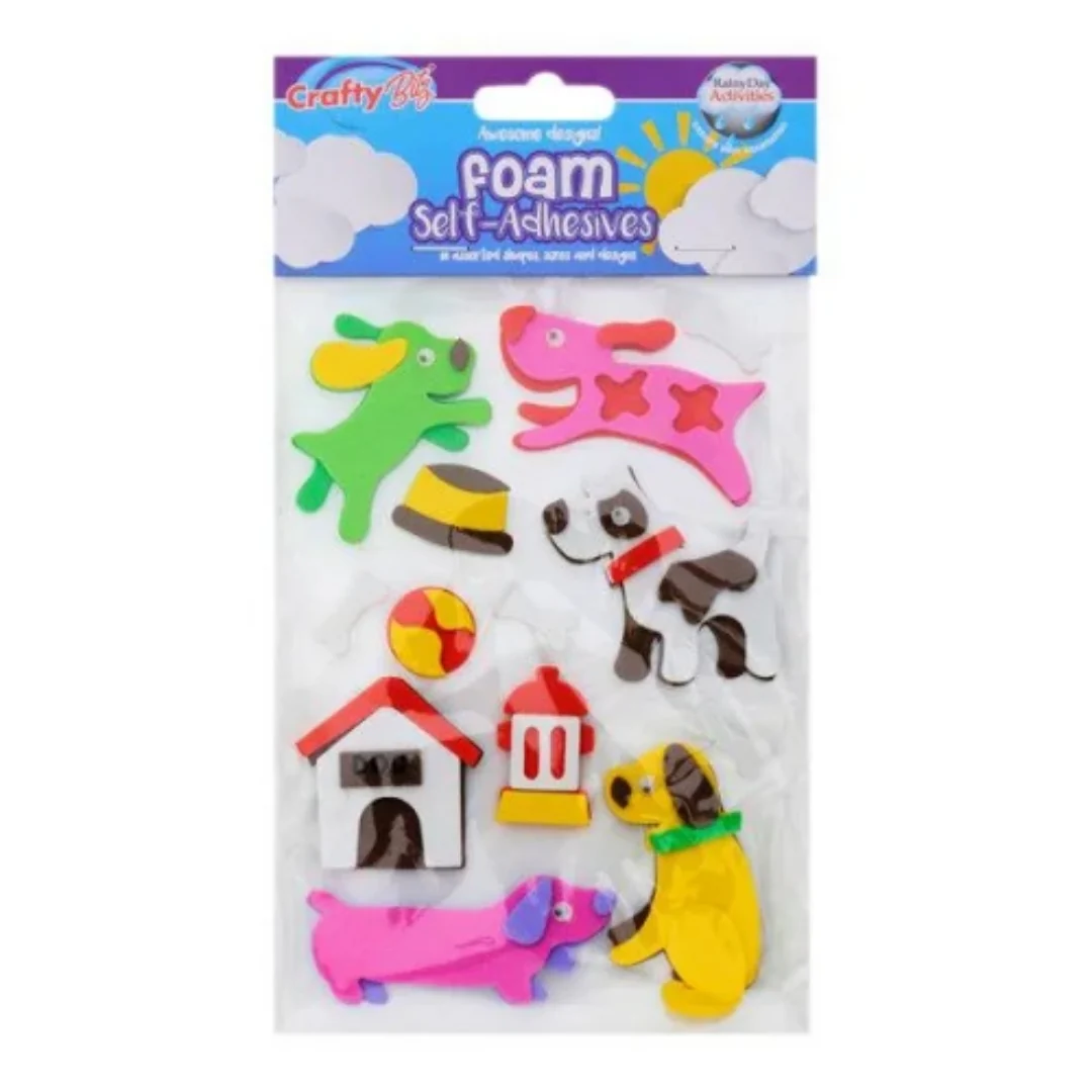Crafty Bitz 3D Pop Up Foam Stickers 6 Assorted