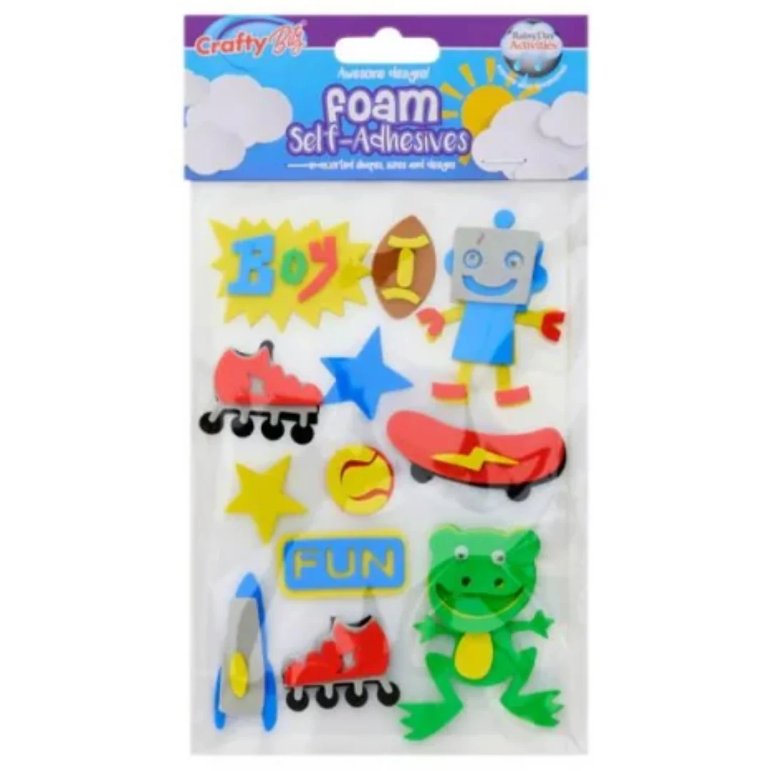 Crafty Bitz 3D Pop Up Foam Stickers 6 Assorted - Image 2