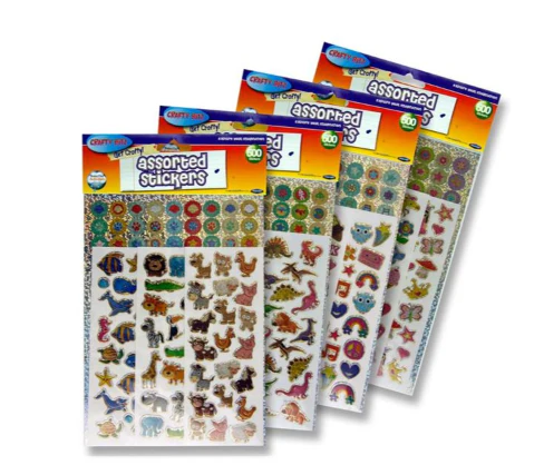 Crafty Bitz 500 Assorted Holographic Stickers