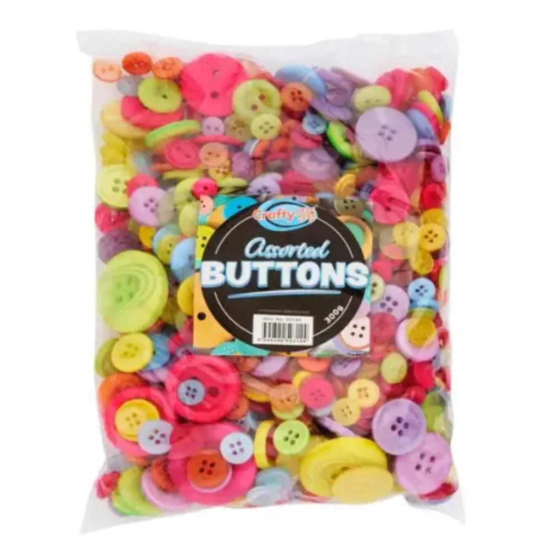 Crafty Bitz Assorted Buttons 300g