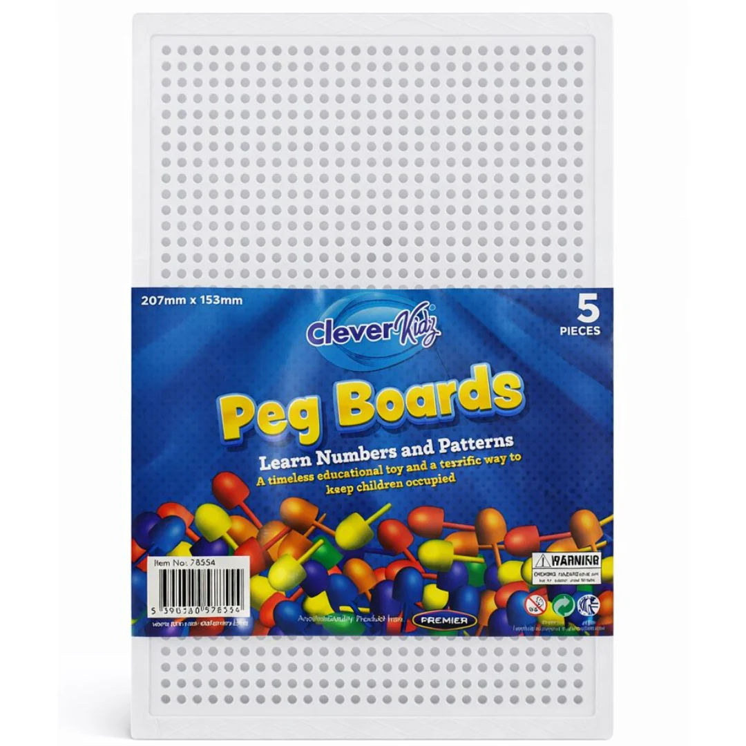 Crafty Bitz Decorative Peg Board 207x153mm - Pack of 5 (Pegs Not Included)