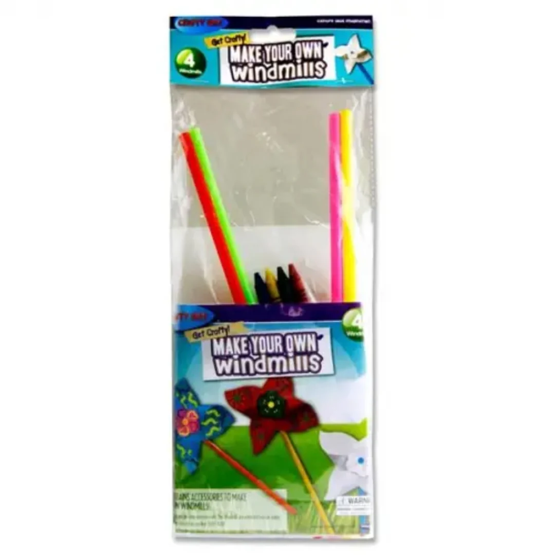 Crafty Bitz Pack of 4 Make Your Own Windmills