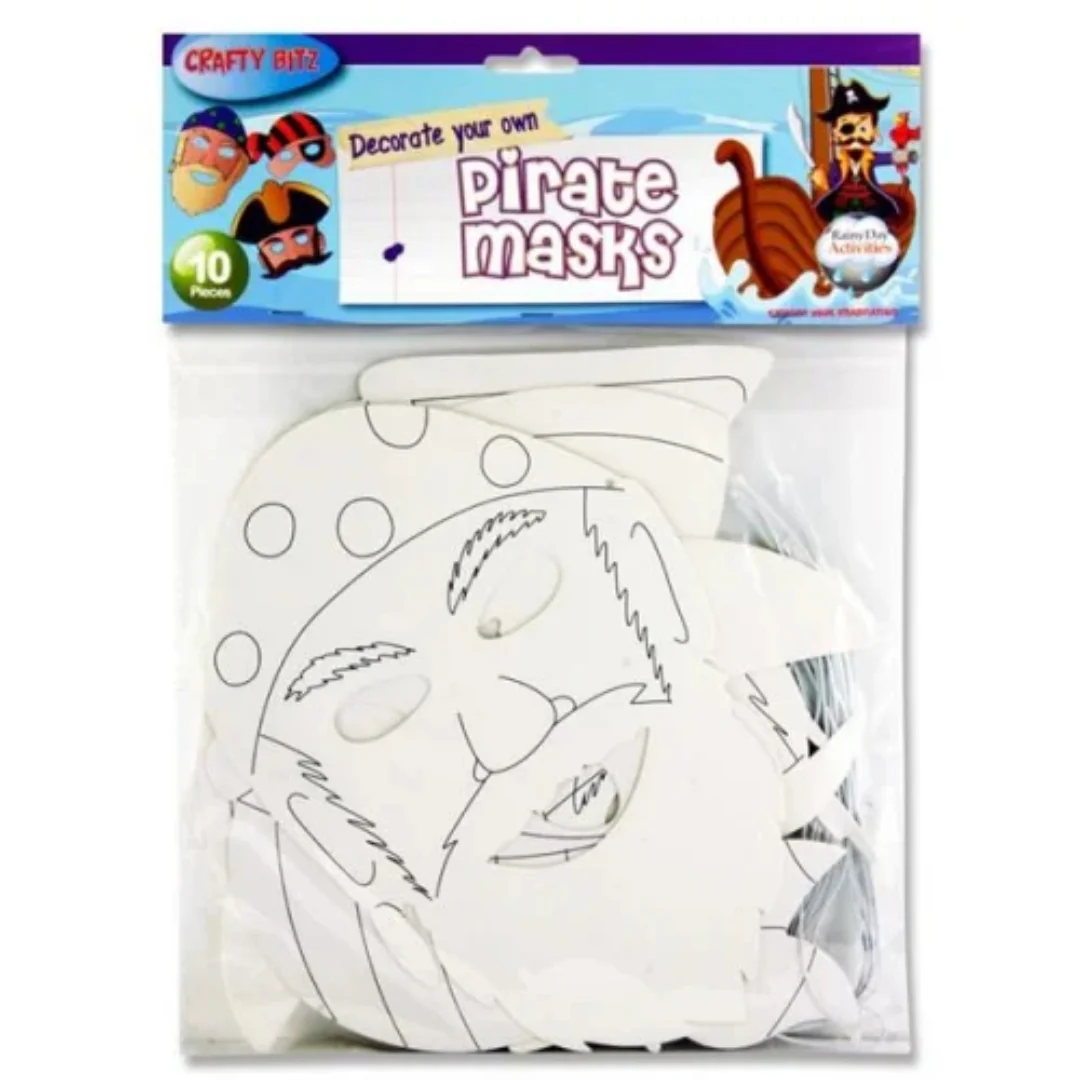 Crafty Bitz Pirate Masks Pack of 10