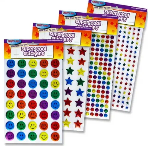 Crafty Bitz Super Cool Puffy Stickers 12 Pack
