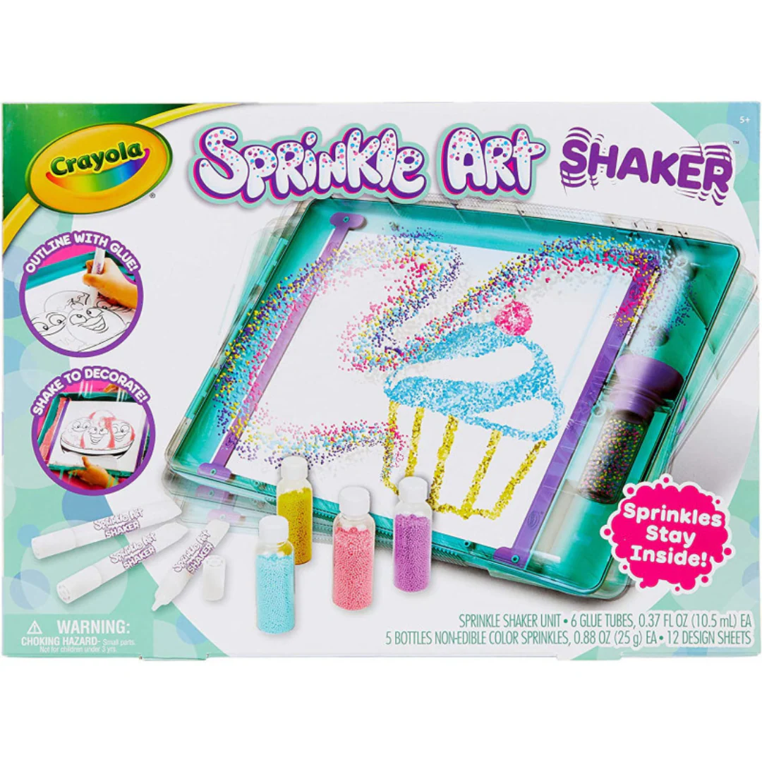 Crayola Sprinkle Art Shaker – Mess-Free Sparkle Craft Kit