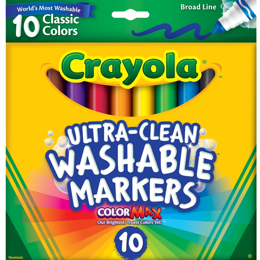 Crayola Washable Markers – 10 Pack