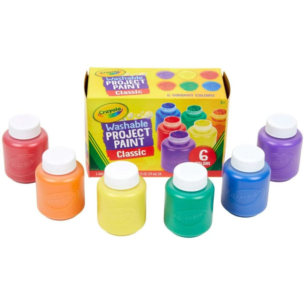 Crayola Washable Project Paint – Set of 6 Colors - Image 2