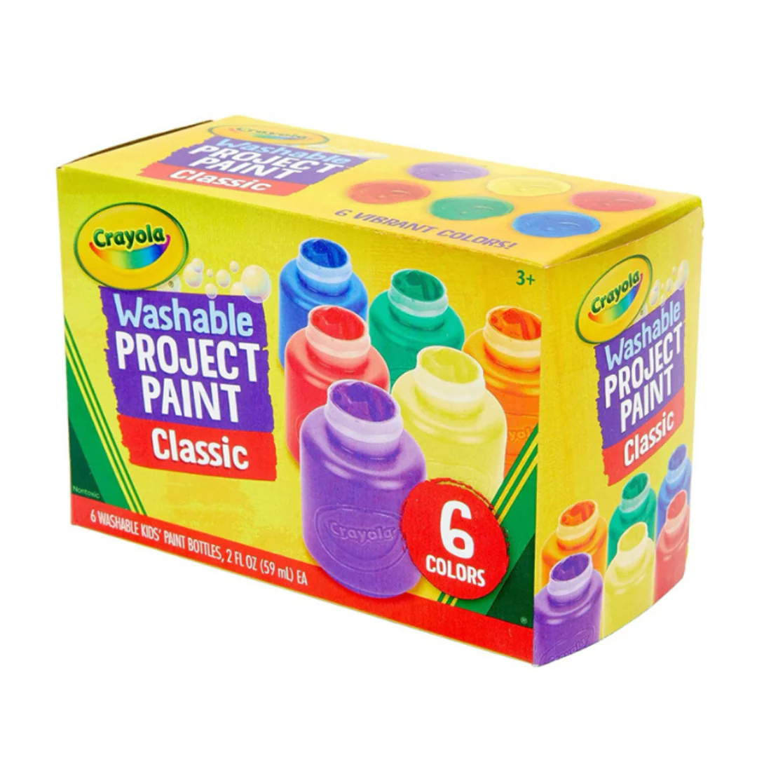 Crayola Washable Project Paint – Set of 6 Colors - Image 3