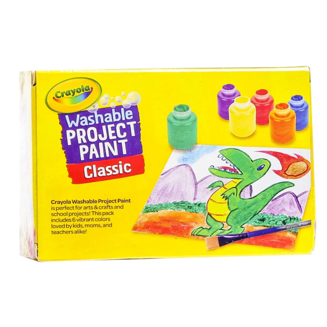 Crayola Washable Project Paint – Set of 6 Colors - Image 4