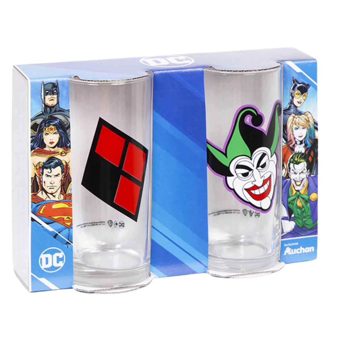 DC Glass Set Harley Quinn & Joker – 2 Pack