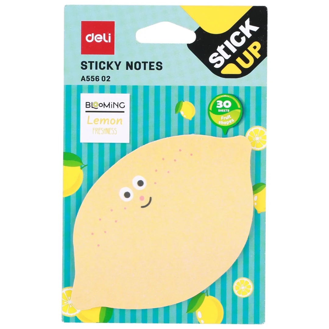 Deli 30-Sheet Sticky Notes Assorted 76x76mm - Image 3
