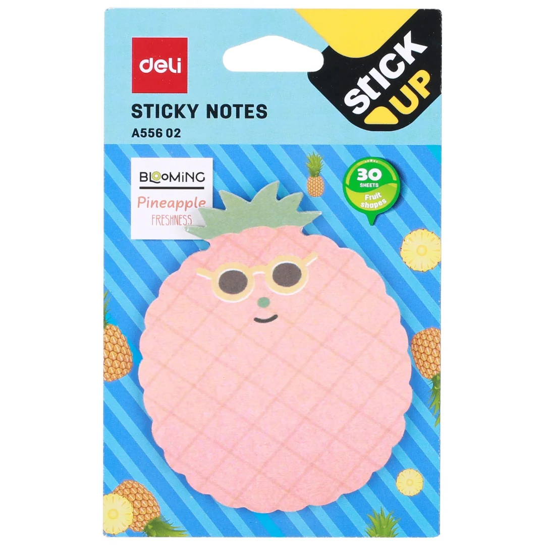 Deli 30-Sheet Sticky Notes Assorted 76x76mm - Image 4