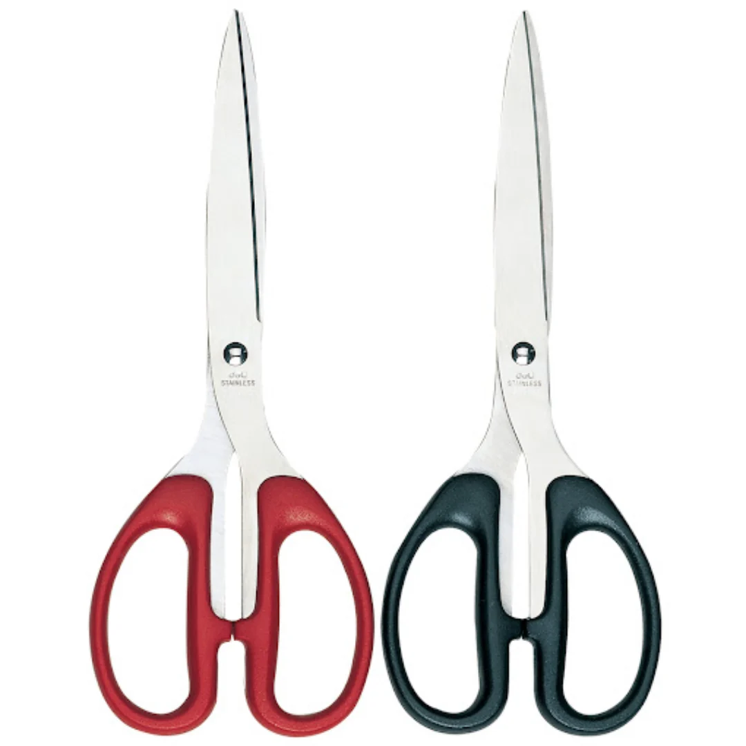 Deli 8" Scissors Assorted Black/Red 210mm