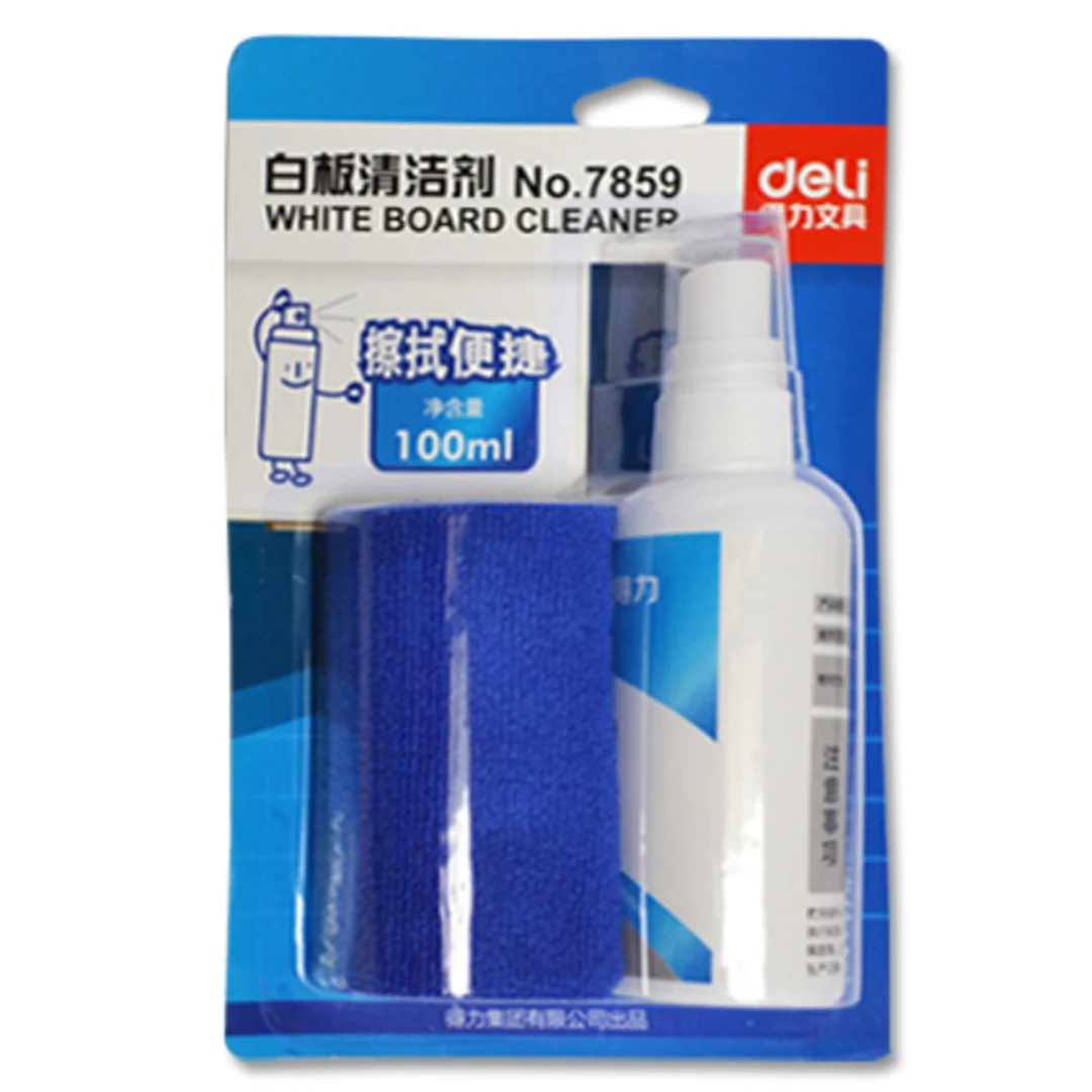 Deli Whiteboard Cleaner 145x210mm Blue