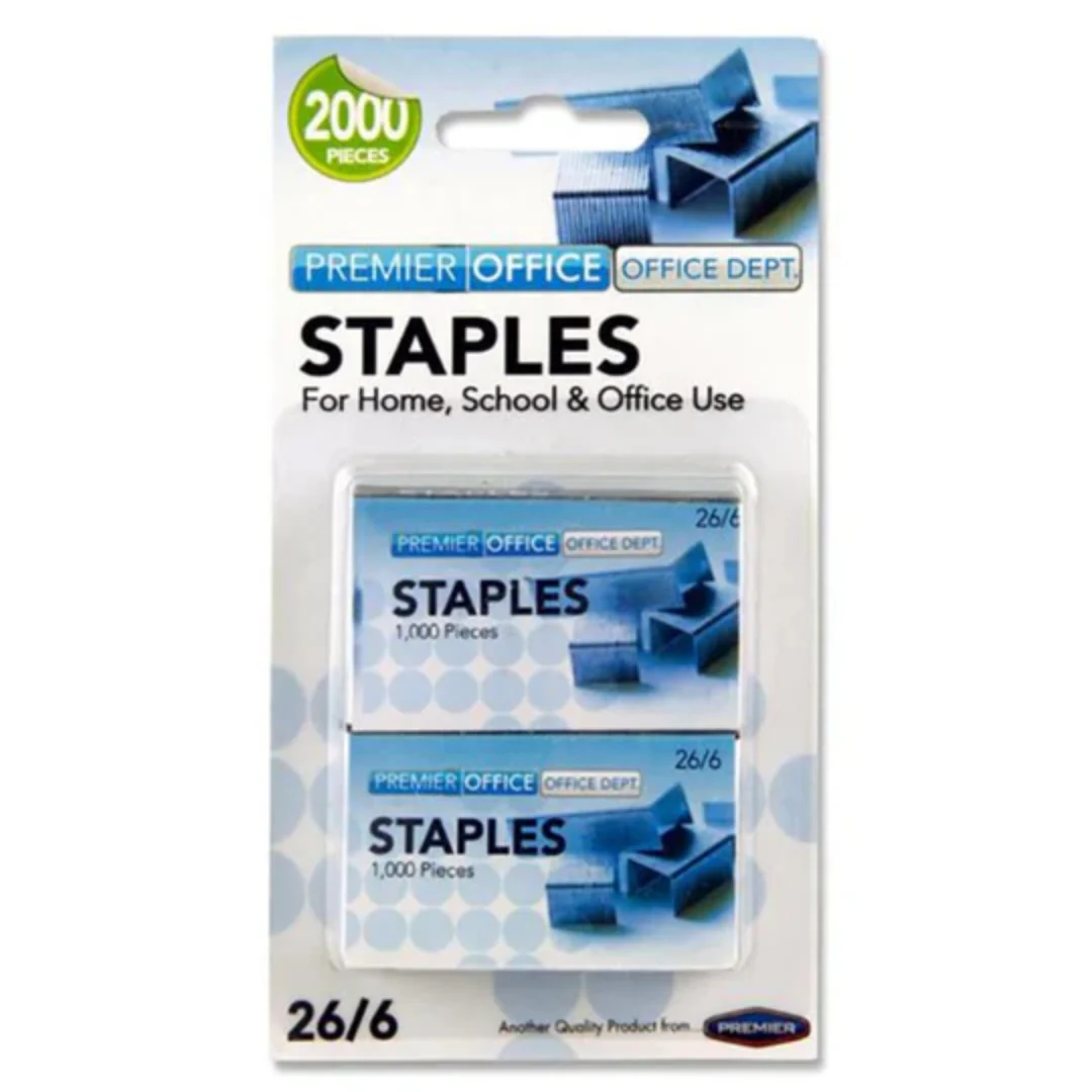 Depotcard Staples – 26/6 Size, 2 Boxes