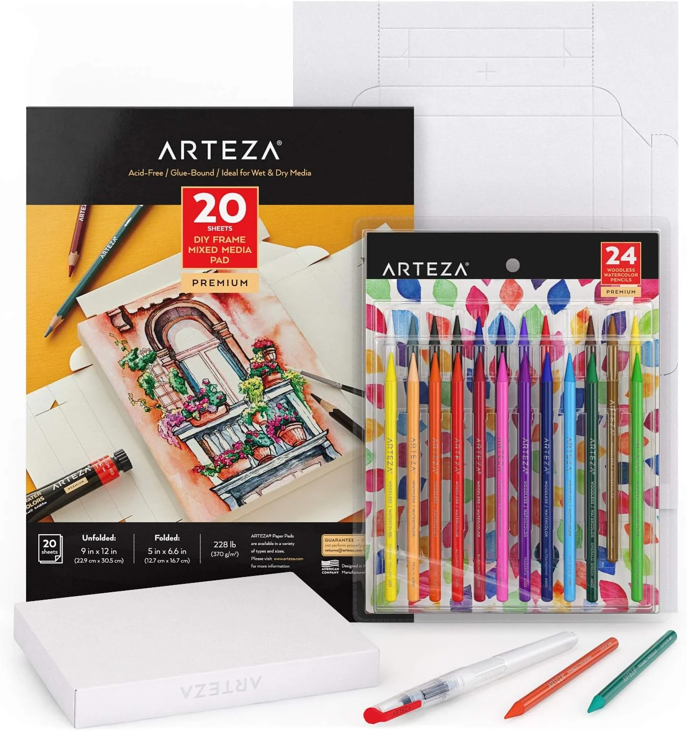 DIY Mixed Media Pad with Frame