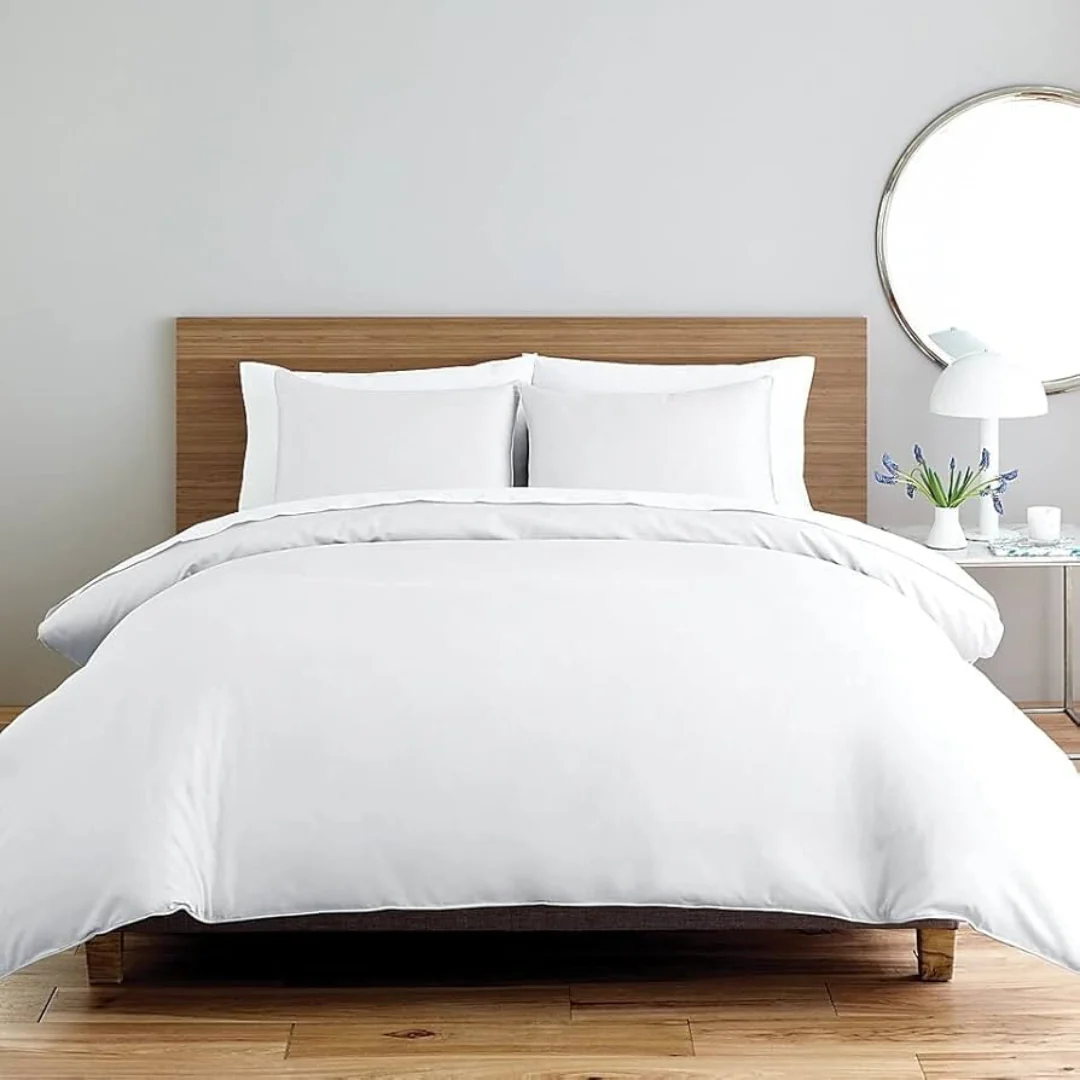 Double White Duvet Cover Set