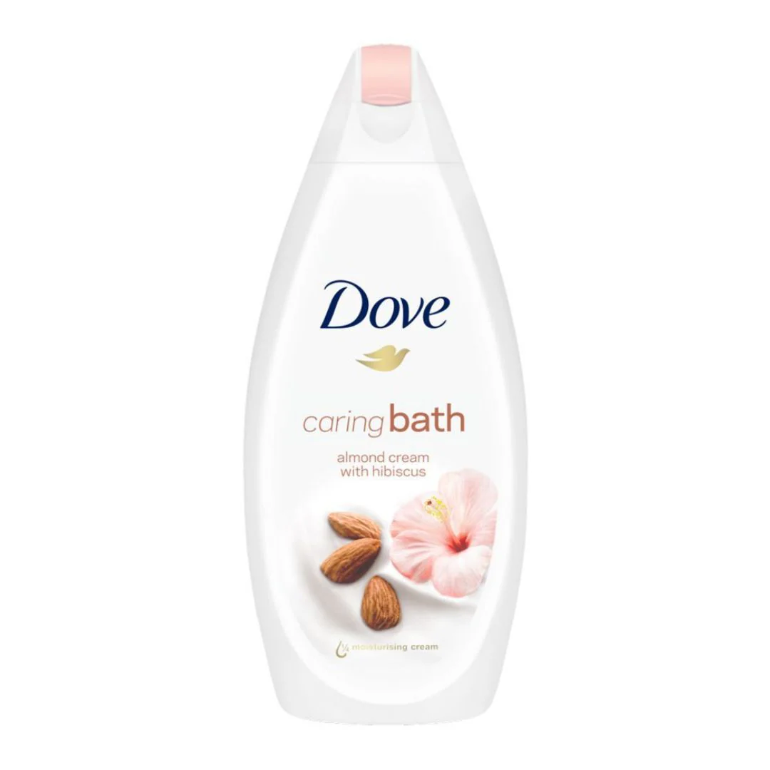 Dove Caring Bath Almond Cream with Hibiscus 450ml Moisturising