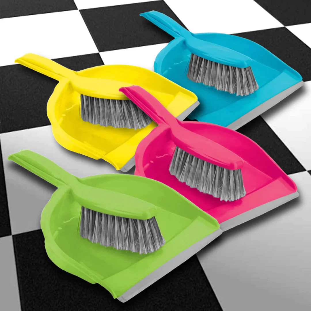 Dust Pan & Brush Convenient and Compact Cleaning Set - Image 2