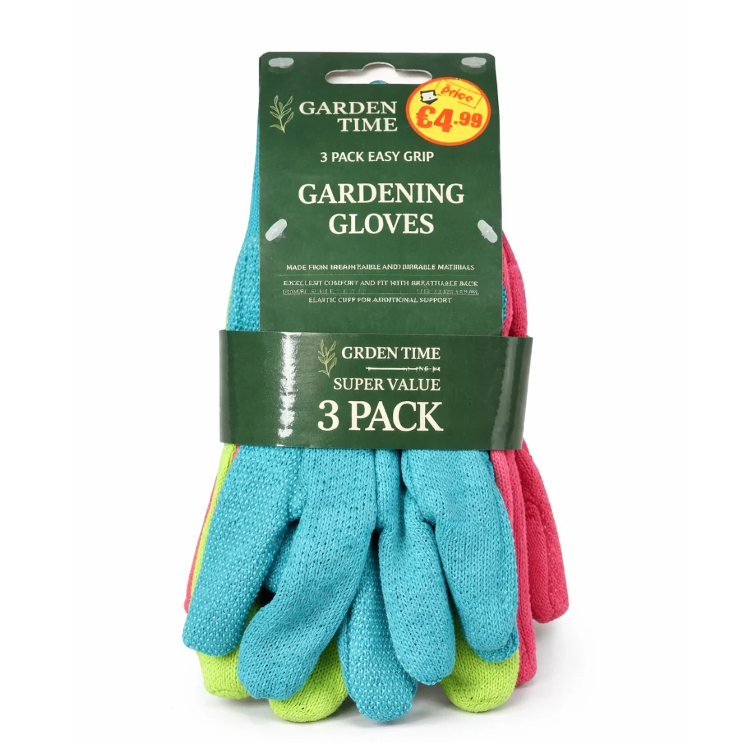 Easy Grip Gardening Gloves 3 Pack