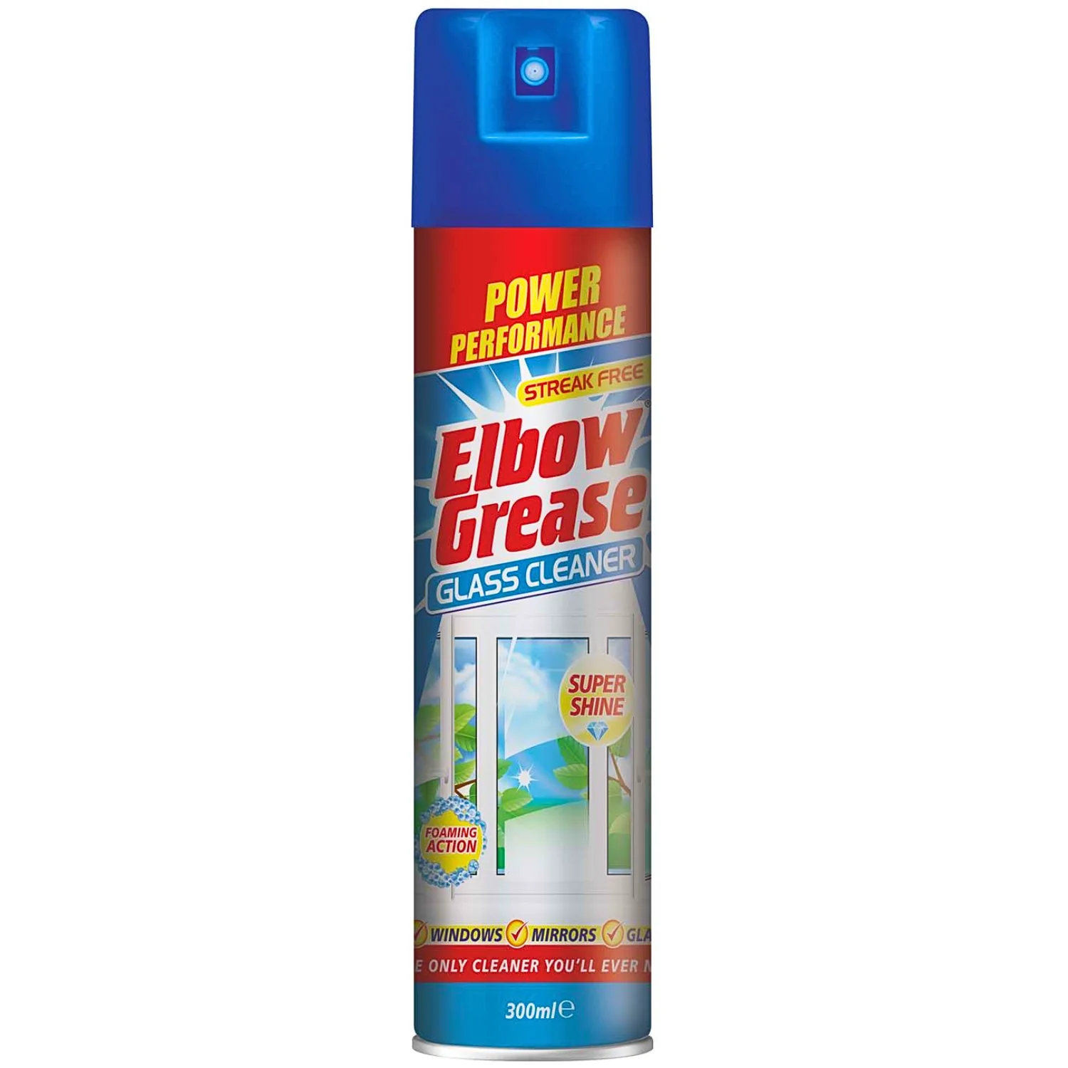 Elbow Grease Glass Cleaner Aerosol 300ml