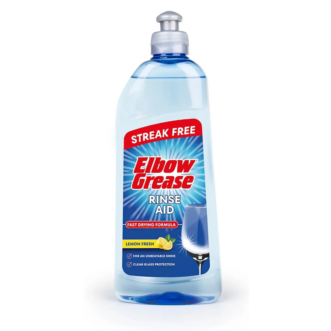 Elbow Grease Rinse Aid 500ml - Lemon Fresh Dishwasher Shine